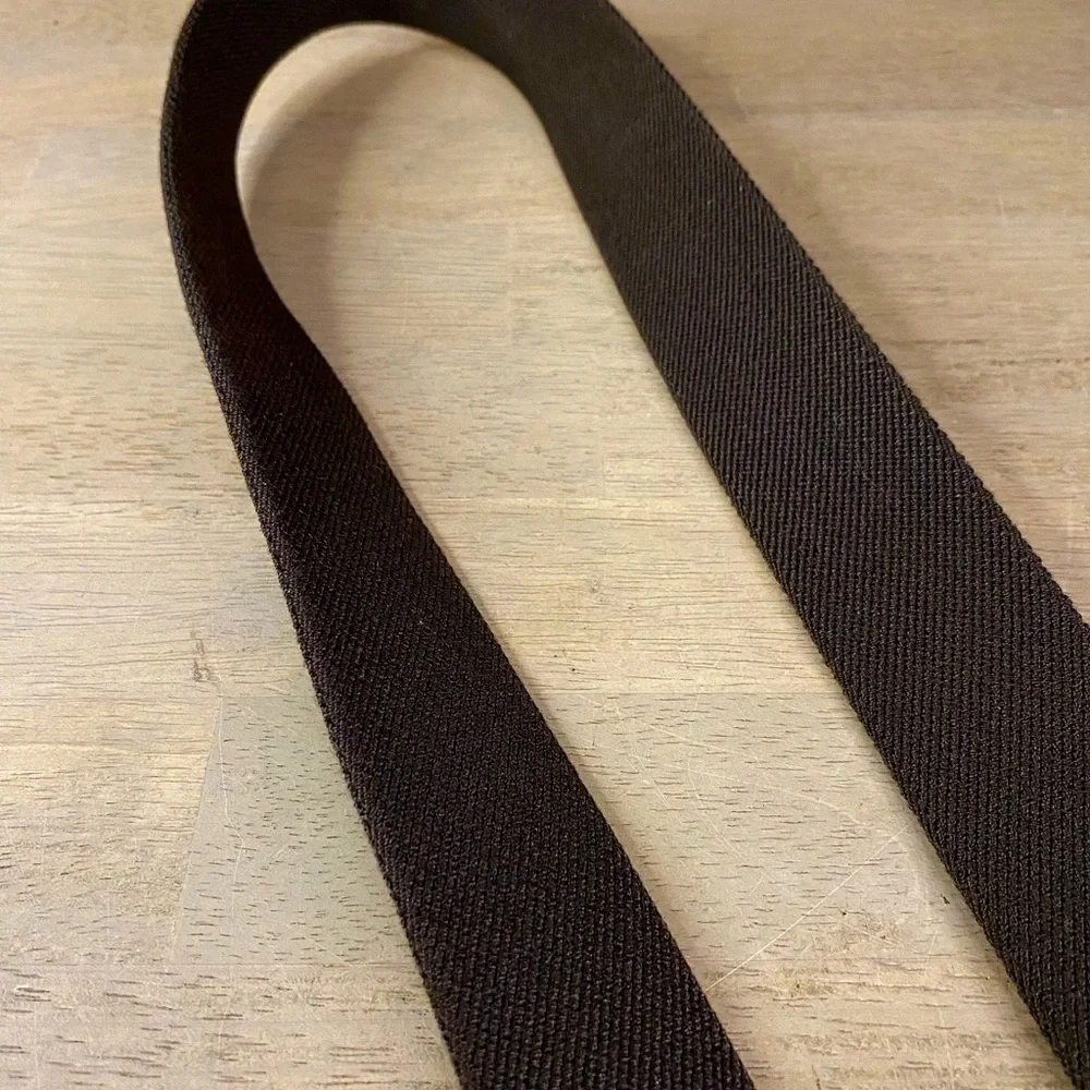 LL Bean Comfort Waist Belt‎ Men Black & Maroon Size 42
